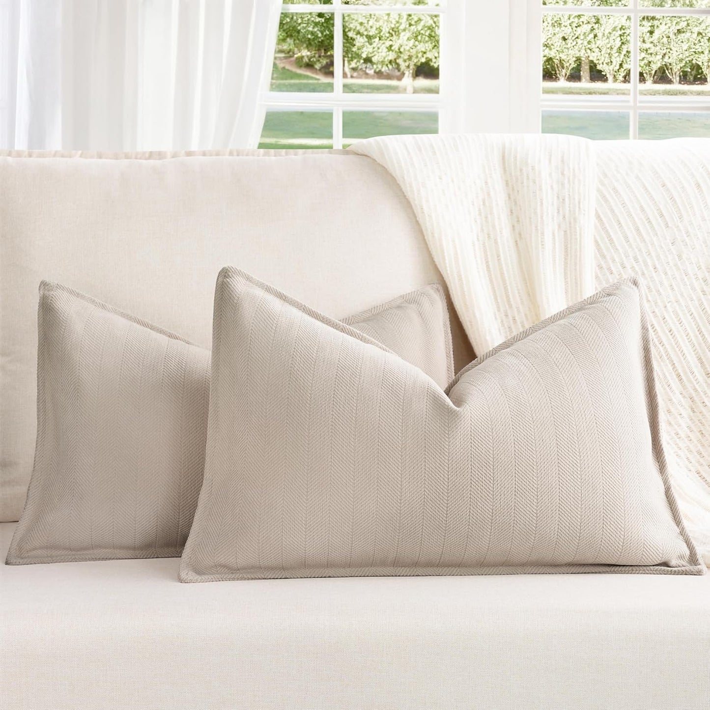 Rust Chenille Throw Pillow Covers