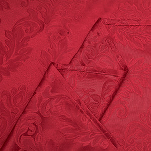 Rectangle Table Cloth Linen Farmhouse Stainproof Waterproof Washable Polyester Oblong Rectangular Fabric Table Cover for Kitchen Dining Dinner (Red, 52 X 70 Inch)